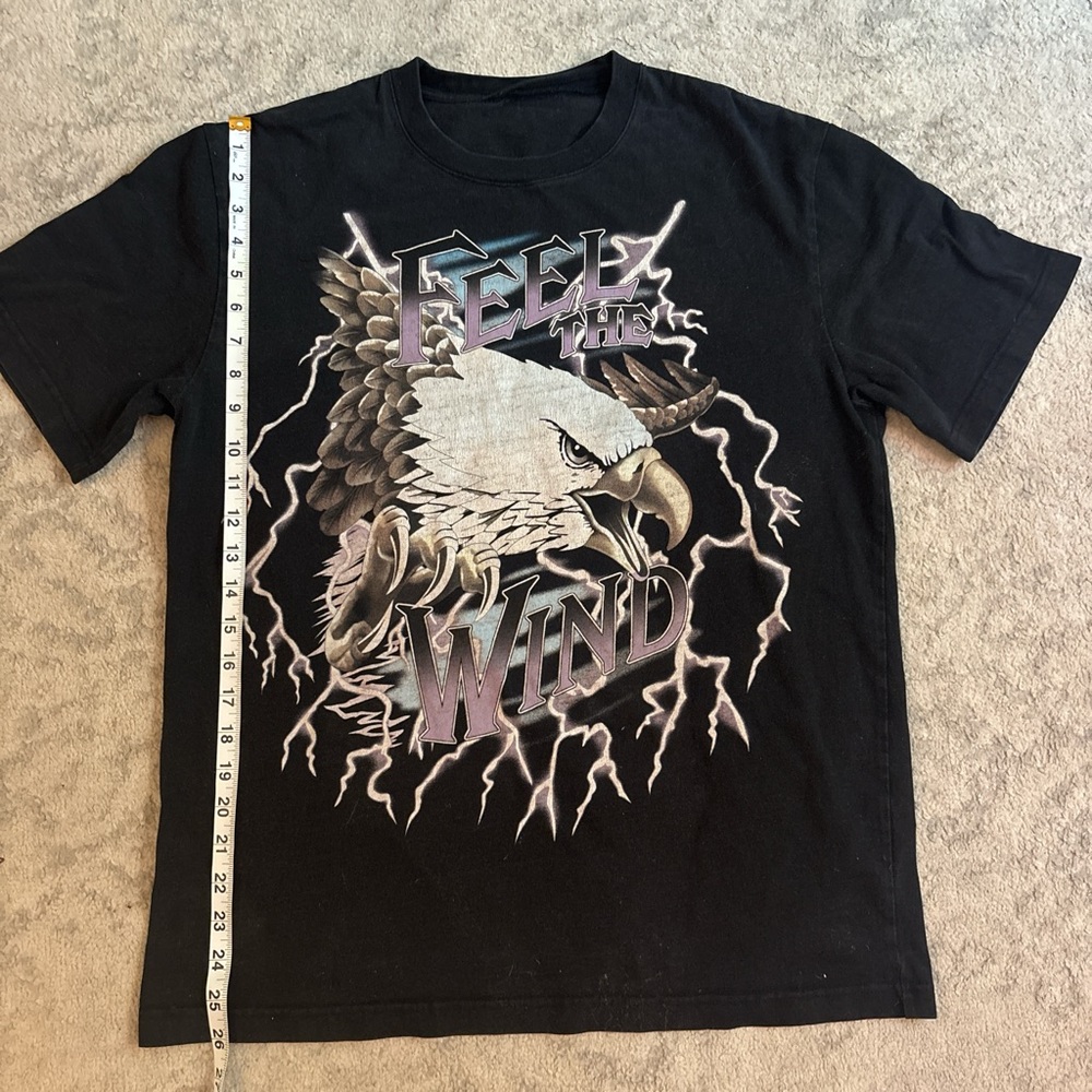 Black Short Sleeve Tee with Dynamic Graphic